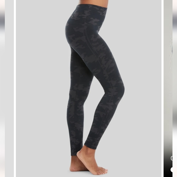 SPANX look at me know leggings black camo size M NWT - Picture 2 of 4